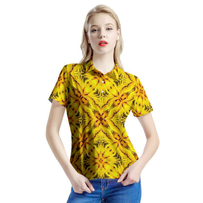 Yellow Toghu: Cameroon Women’s Aloha Polo Shirt