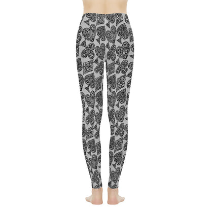 Poker Women's Leggings - Luxtrini, LLC