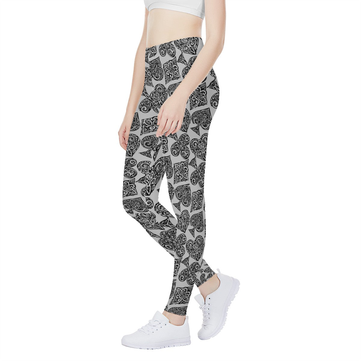 Poker Women's Leggings - Luxtrini, LLC