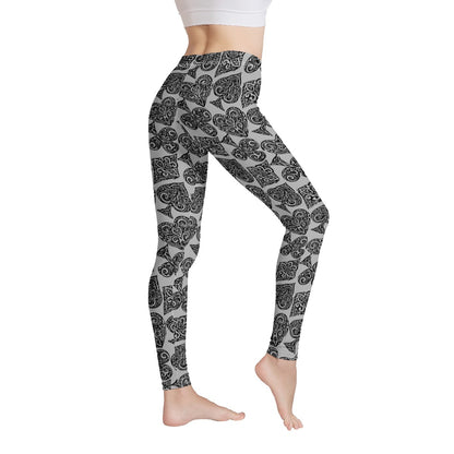 Poker Women's Leggings - Luxtrini, LLC