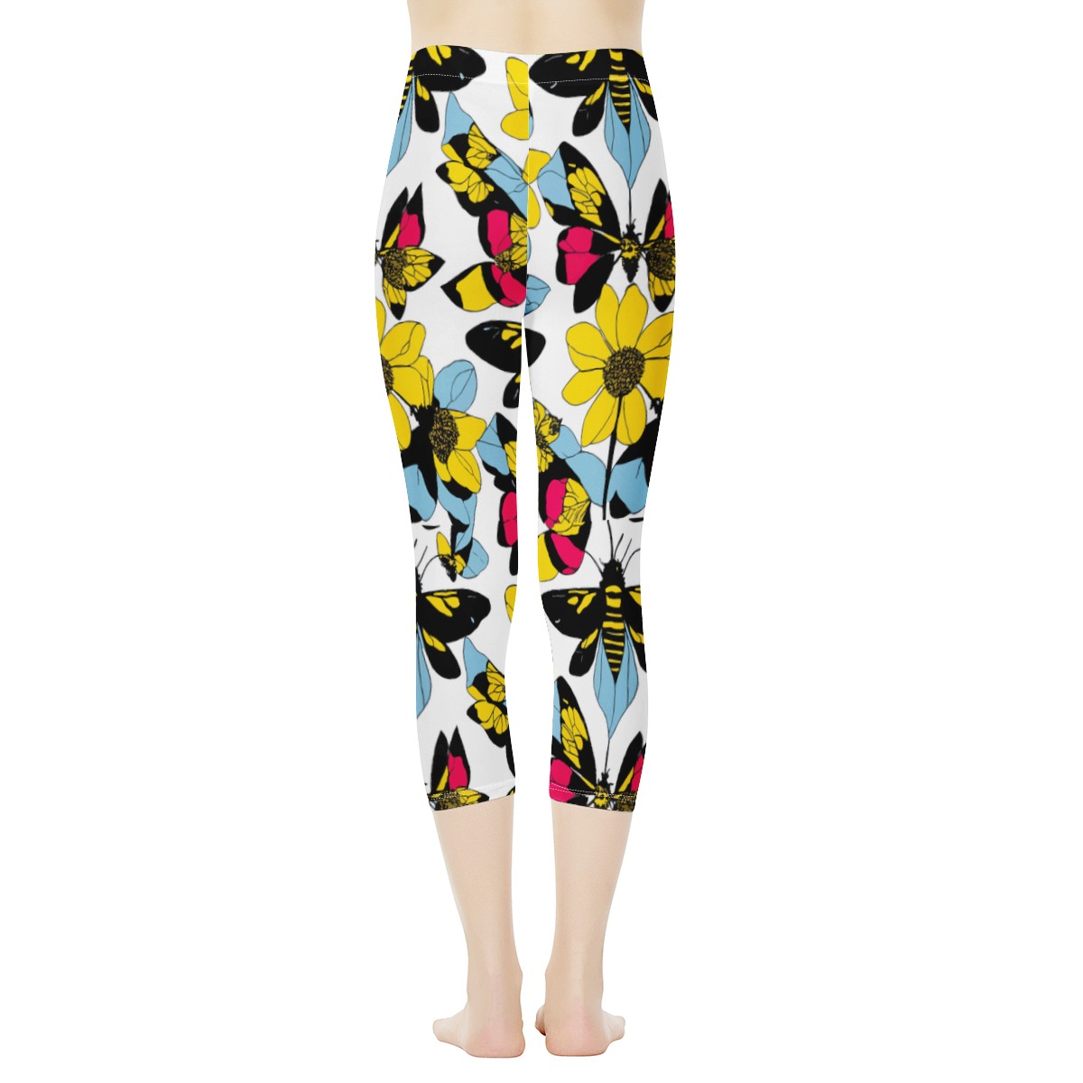 Bees and Sunflowers Women's Capris