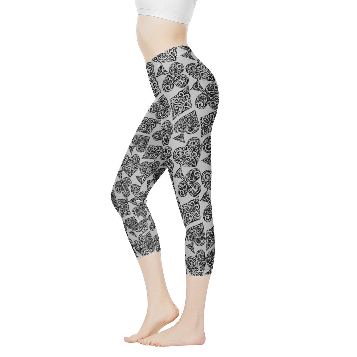 Poker Women's Capris - Luxtrini, LLC