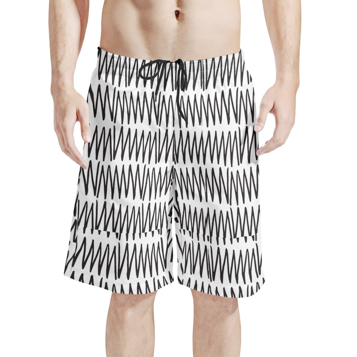 Men's All Over Print Board Shorts - African Mudcloth #19 - Luxtrini, LLC