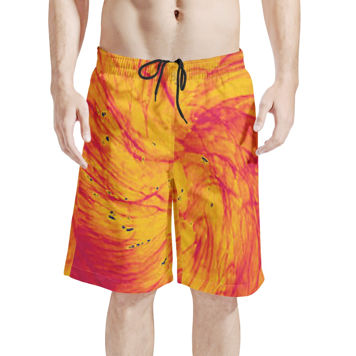 Men's All Over Print Board Shorts - Pele's Fire - Luxtrini, LLC