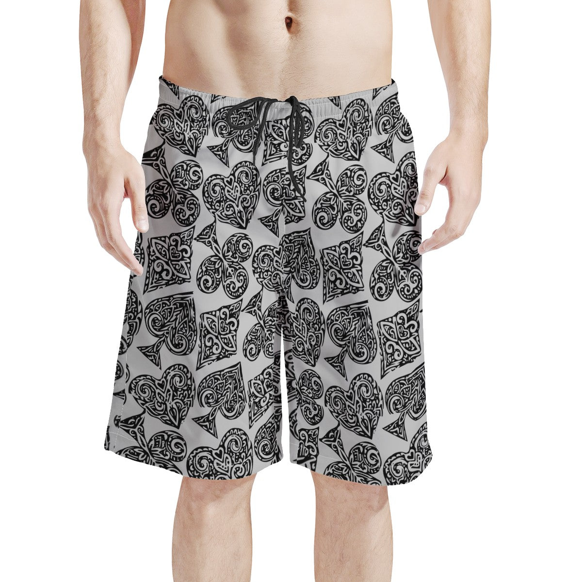 Poker Men's All Over Print Board Shorts - Luxtrini, LLC