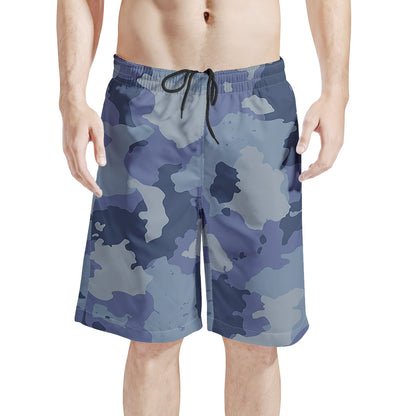 Men's Board Shorts | Men's All Over Print Board Shorts - Blue Camo