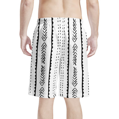 Men's All Over Print Board Shorts - Mudcloth #20 - Luxtrini, LLC