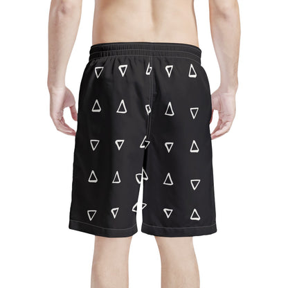 Men's All Over Print Board Shorts - Mudcloth #19 - Luxtrini, LLC