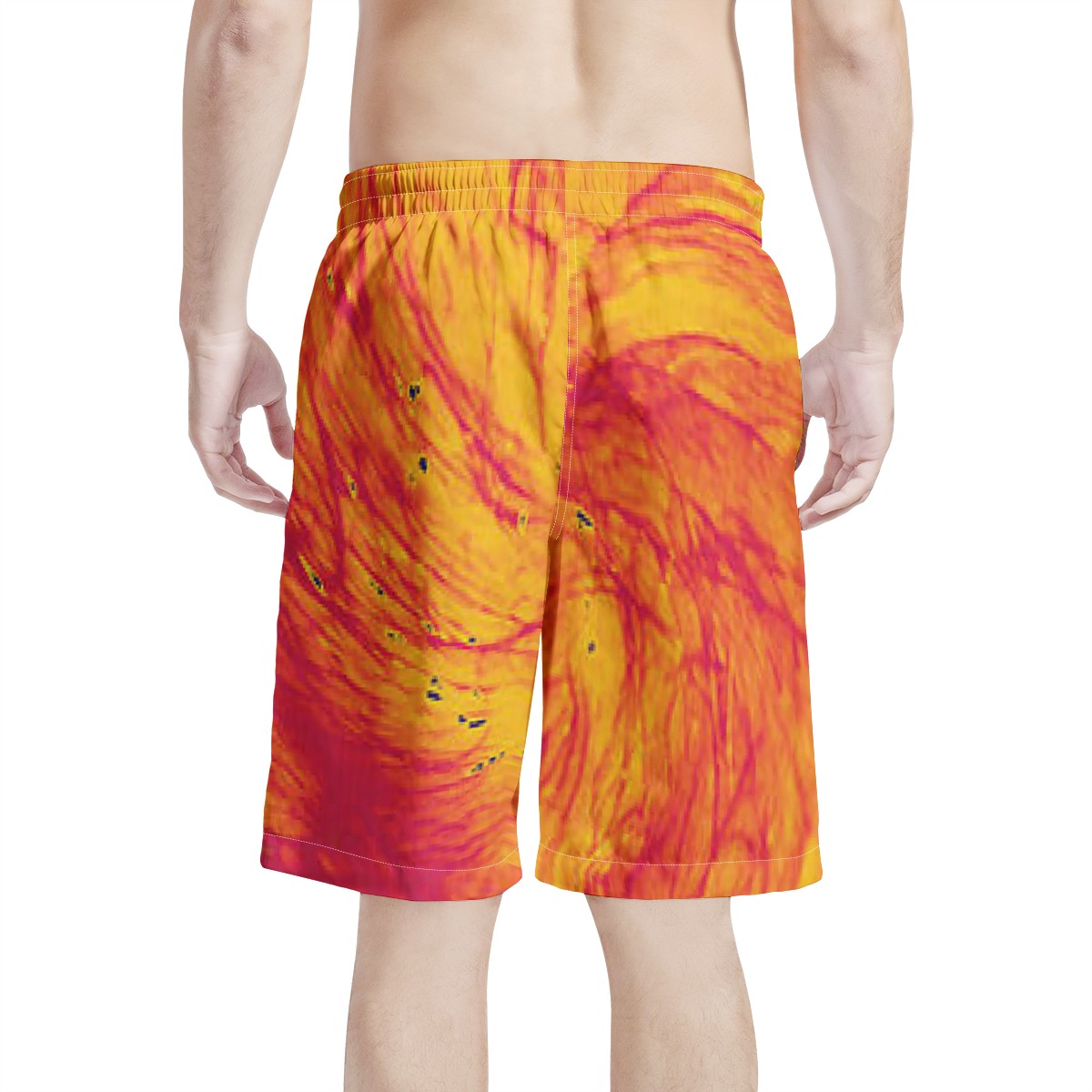 Men's All Over Print Board Shorts - Pele's Fire - Luxtrini, LLC