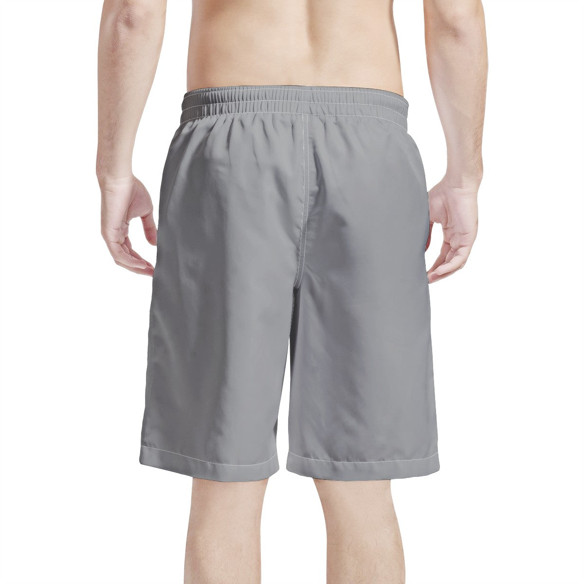 Men's All Over Print Board Shorts - Basic Gray - Luxtrini, LLC