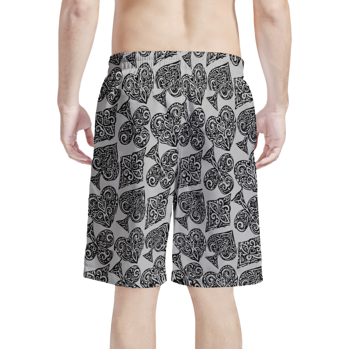 Poker Men's All Over Print Board Shorts - Luxtrini, LLC