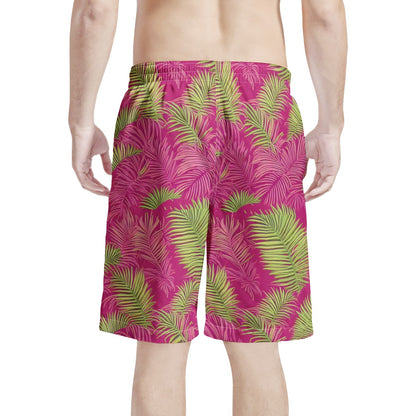 Vintage Sago Palm Men's Board Shorts | Men's All Over Print Board Shorts