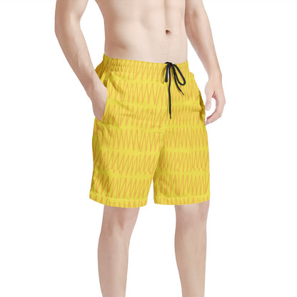 Men's All Over Print Board Shorts - African Mudcloth #40 - Luxtrini, LLC