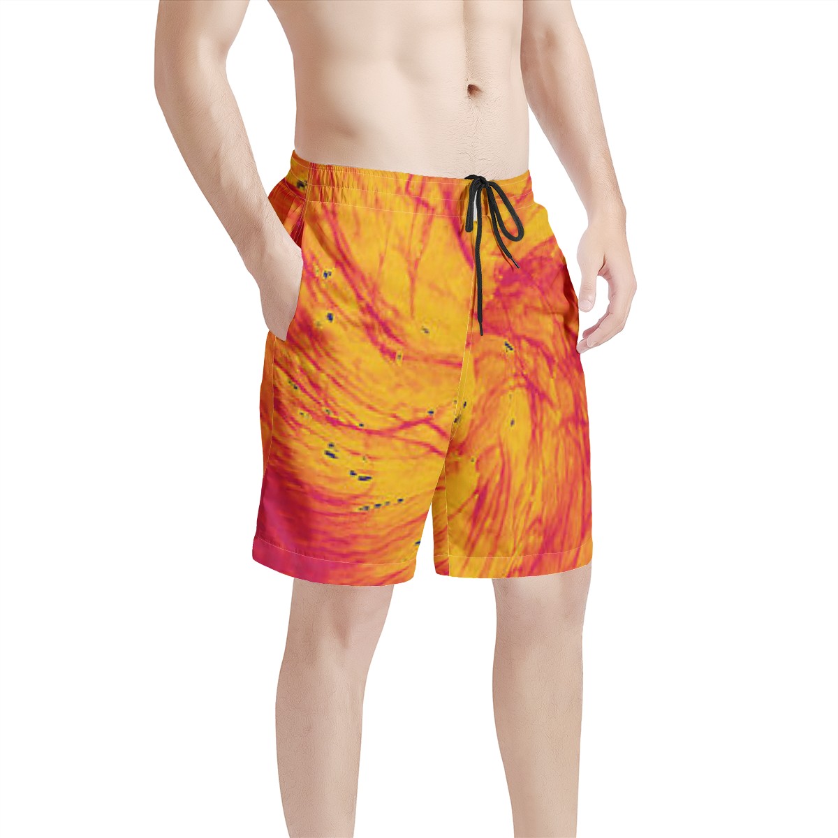 Men's All Over Print Board Shorts - Pele's Fire - Luxtrini, LLC