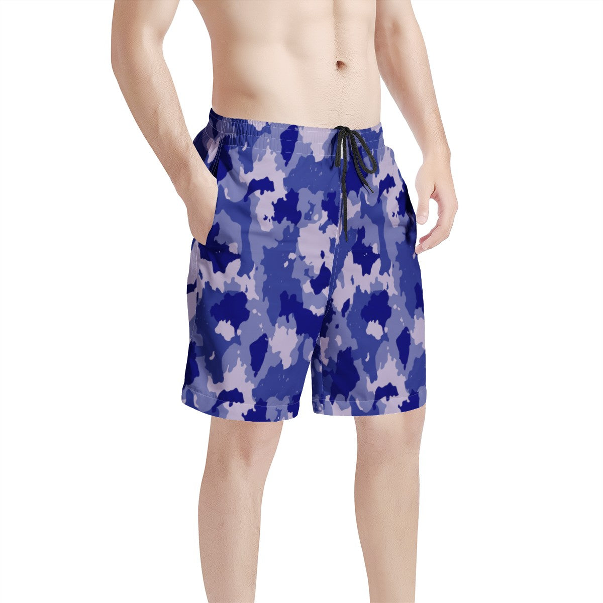 Men's Board Shorts | Men's All Over Print Board Shorts - Blue Camo