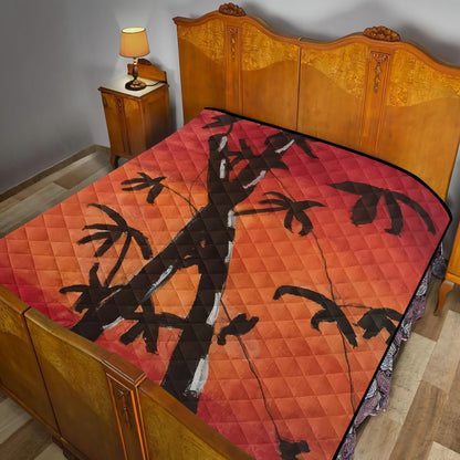 Bamboo at Sunset Quilt Bed