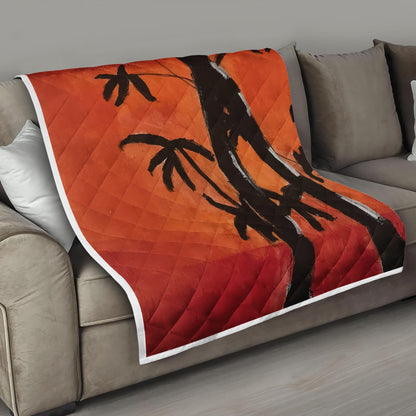 Bamboo at Sunset Quilt Bed