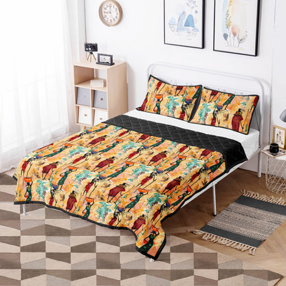 Tribal pattern Quilt Bed Set