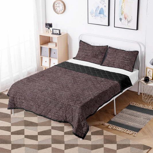 African Ethnic Mudcloth Quilt Bed Set