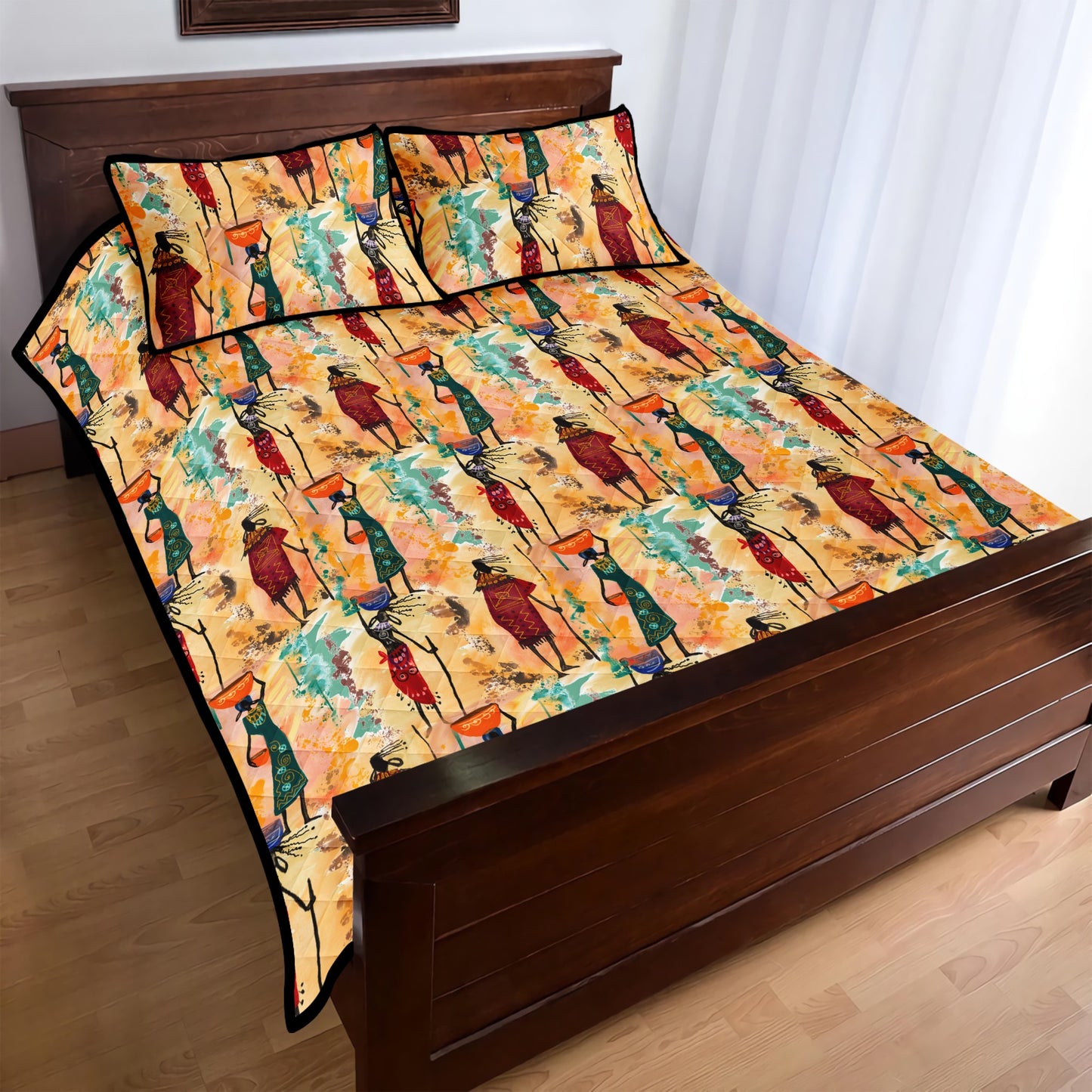 Tribal pattern Quilt Bed Set