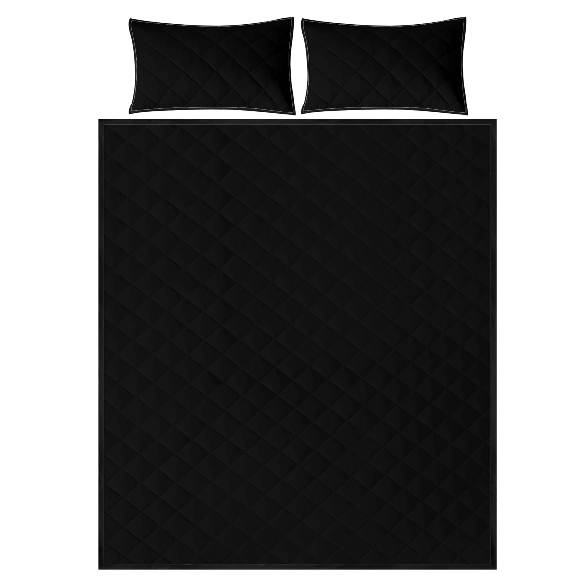 Quilt Bed Set - Black - Luxtrini, LLC