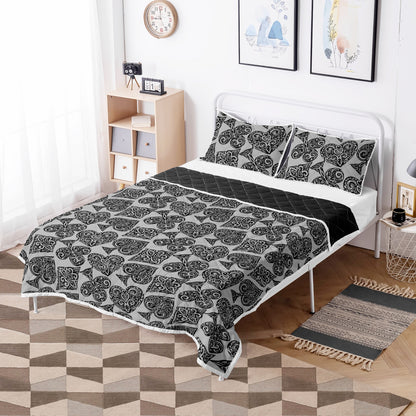 Poker Quilt Bed Set - Luxtrini, LLC