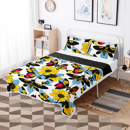 Bees and Sunflowers Quilt Bed Set