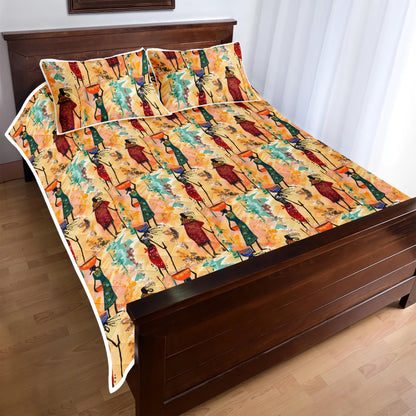 Tribal pattern Quilt Bed Set