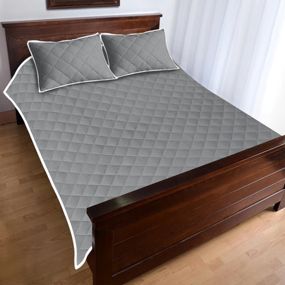 Quilt Bed Set -Basic Gray - Luxtrini, LLC