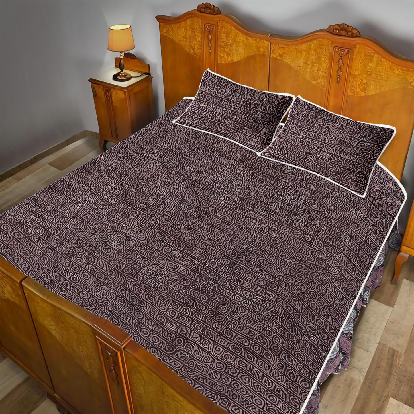 African Ethnic Mudcloth Quilt Bed Set