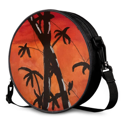 Bamboo at Sunset Round Satchel Bags