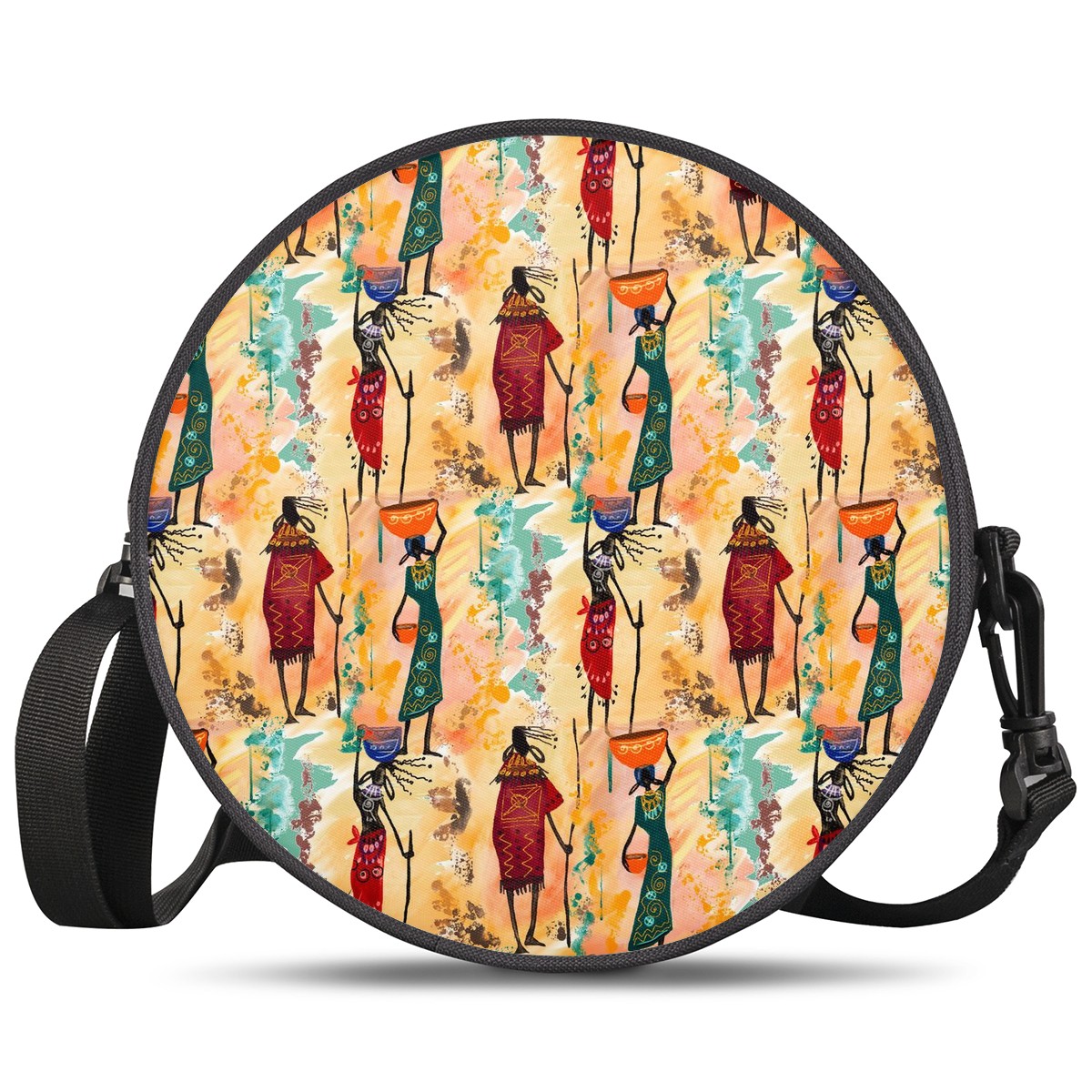 Tribal pattern Round Satchel Bags