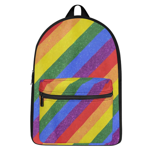 Rainbow Canvas Backpack