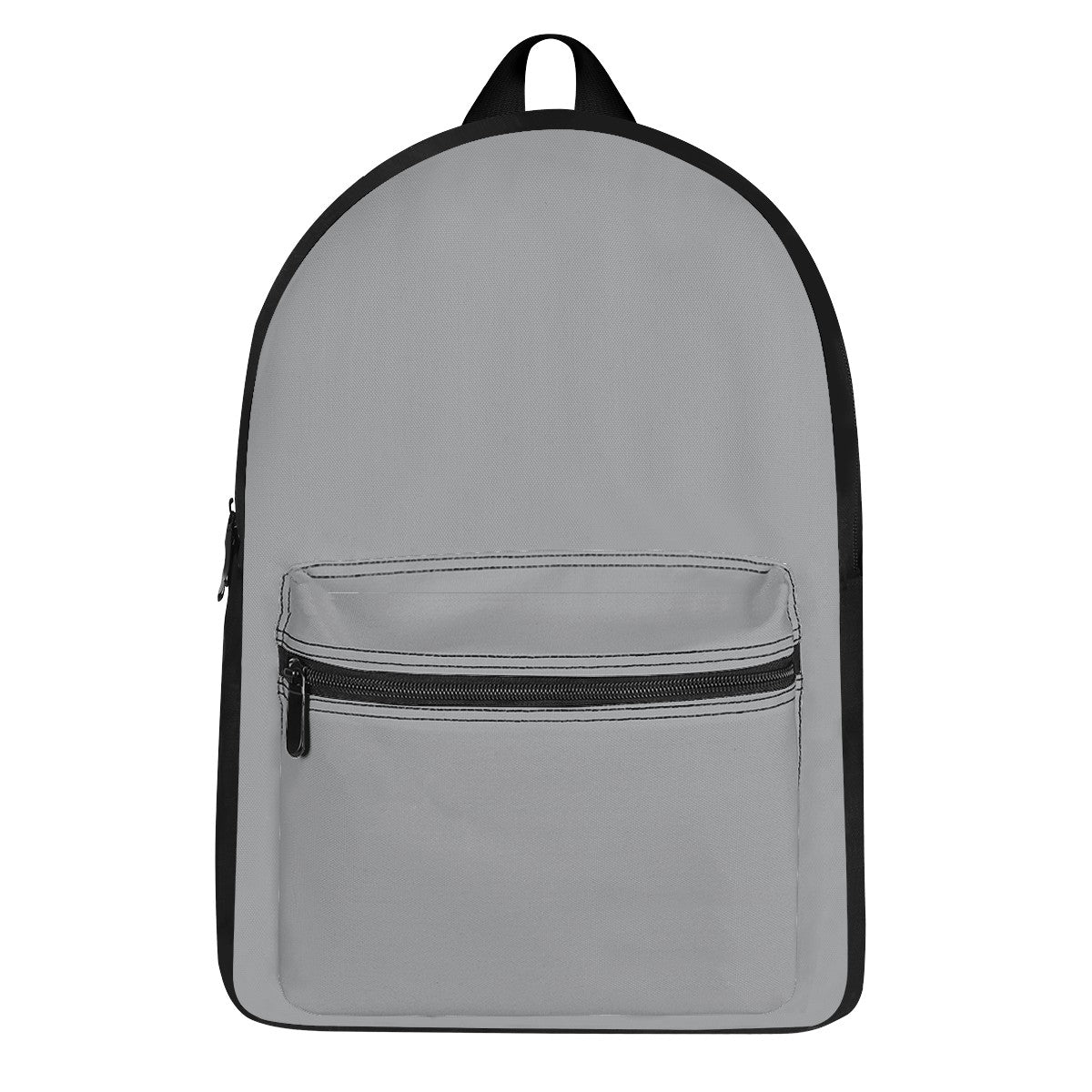 Silver Gray Canvas Backpack