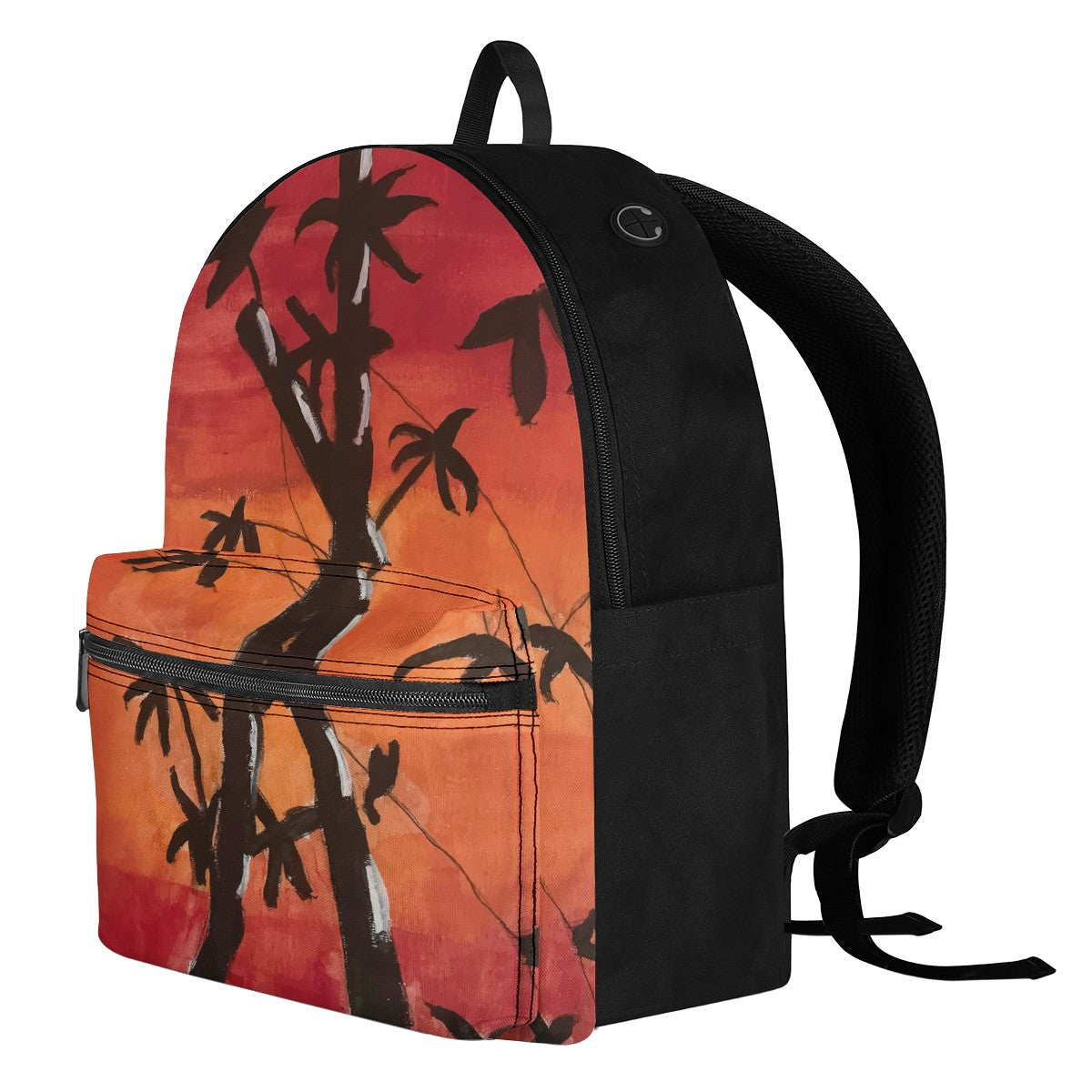 Bamboo at Sunset Canvas Backpack