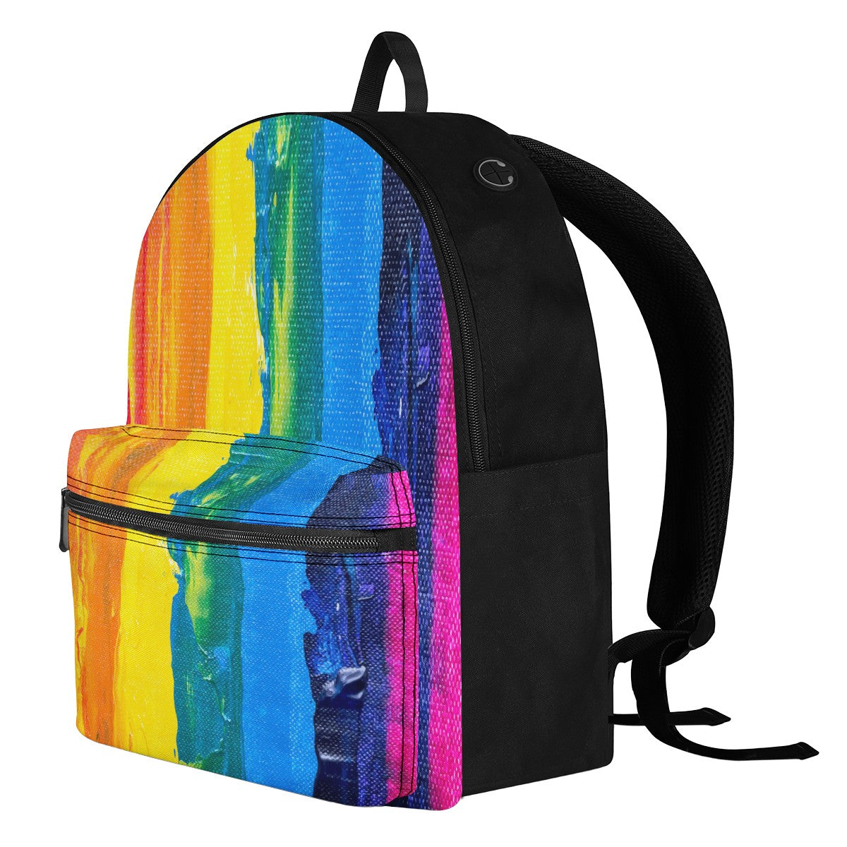 Rainbow Painting Canvas Backpack