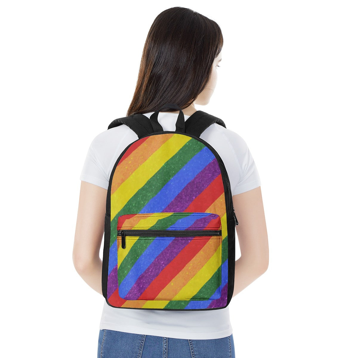 Rainbow Canvas Backpack