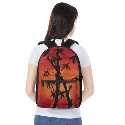 Bamboo at Sunset Canvas Backpack