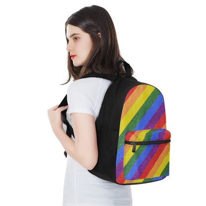 Rainbow Canvas Backpack