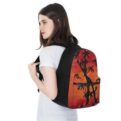 Bamboo at Sunset Canvas Backpack