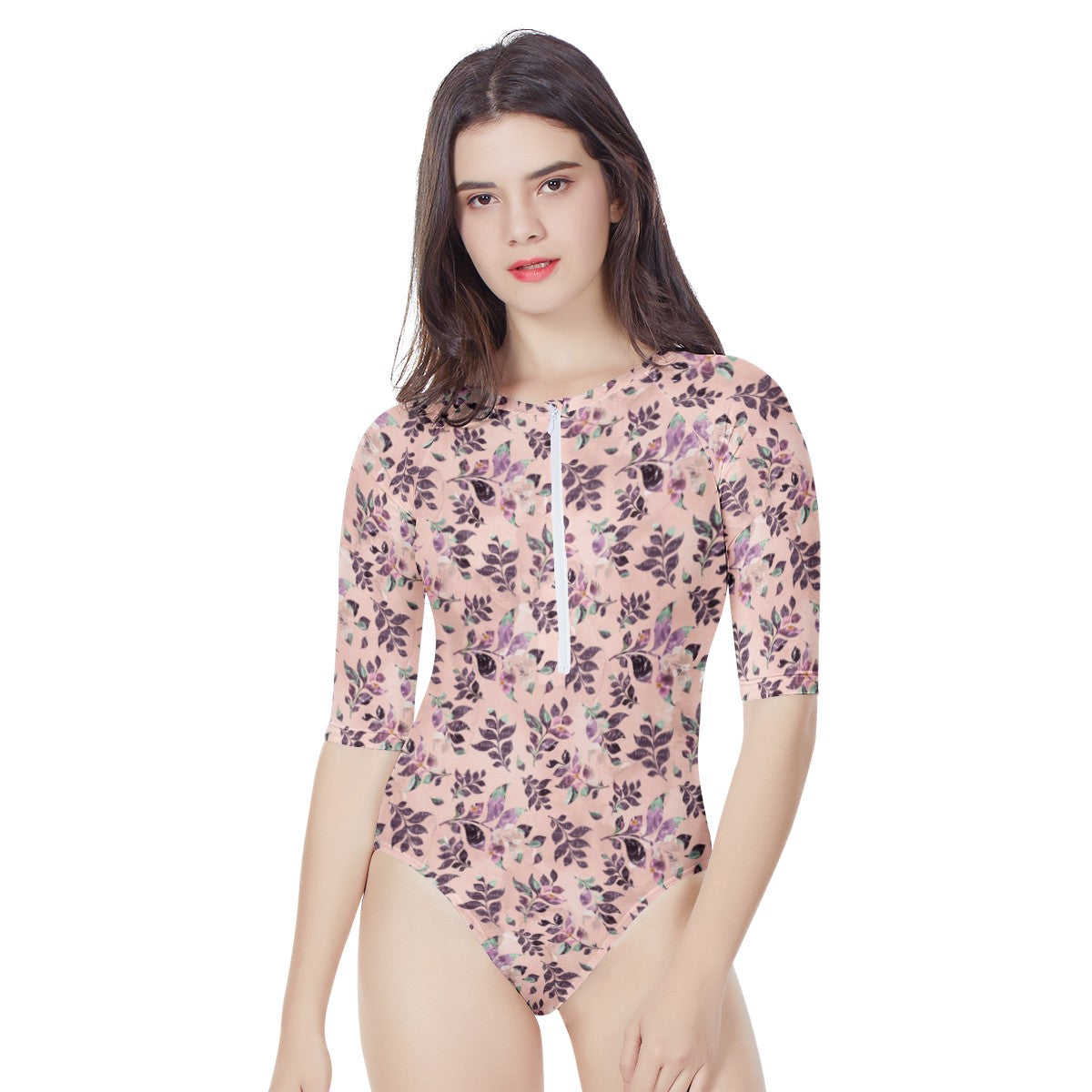 Sangria Women's Long Sleeve One Piece Swimsuit Women