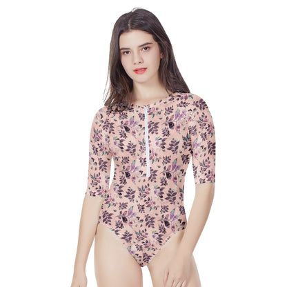 Sangria Women's Long Sleeve One Piece Swimsuit Women