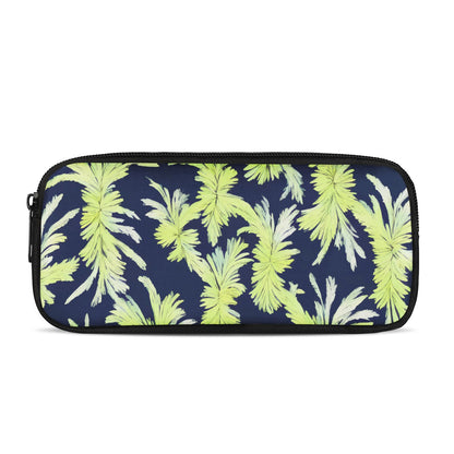 Palm Fronds - Lime Green and Black Pencil Bags