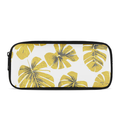 Gold Monstera Pencil Bags