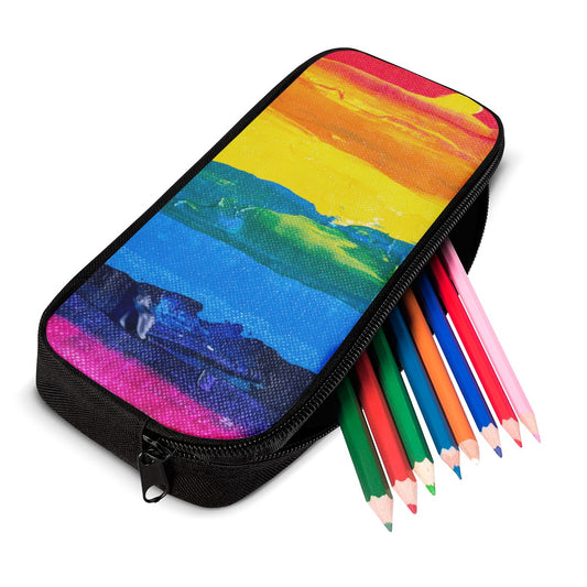 Rainbow Painting Pencil Bags