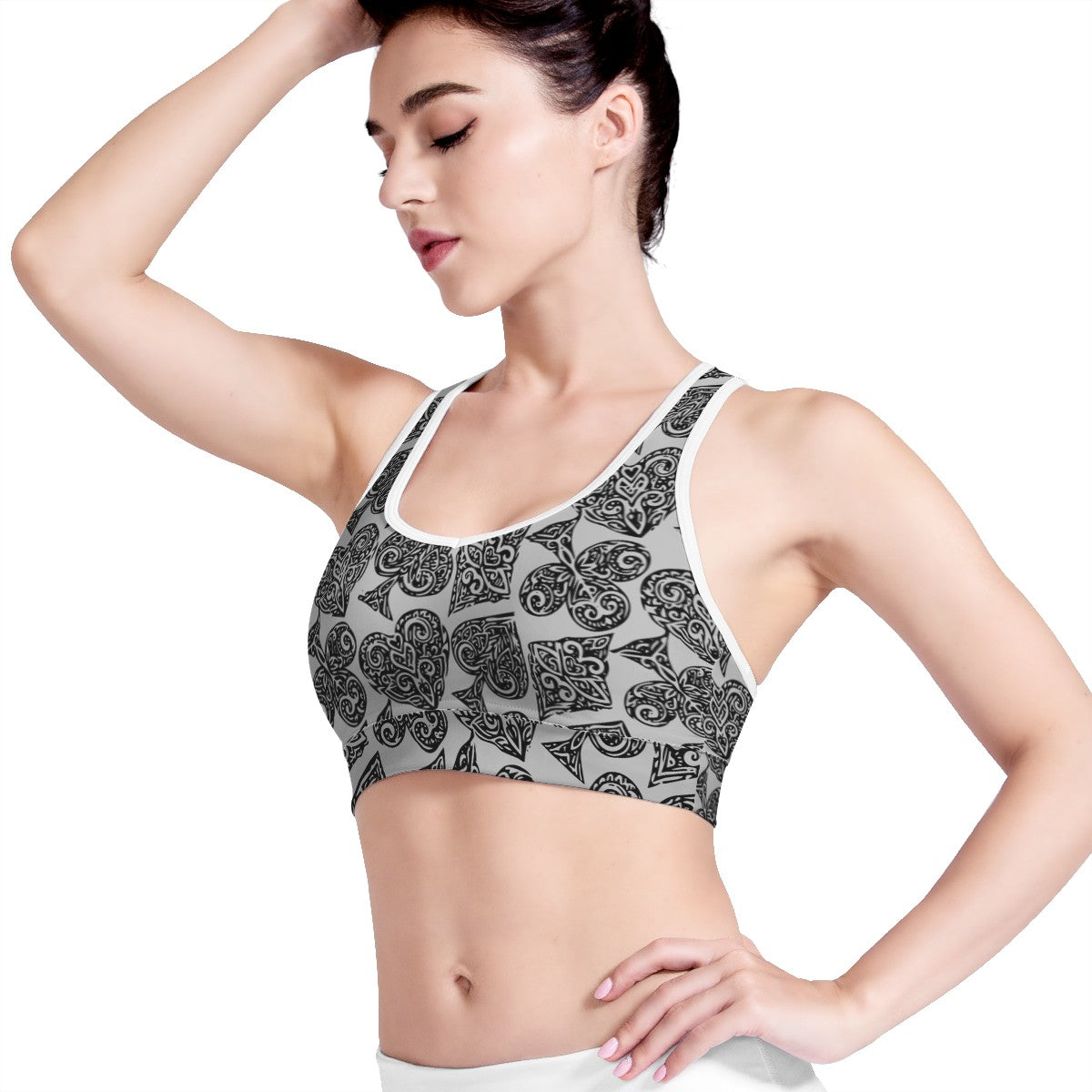 Poker Women Sports Bras - Luxtrini, LLC