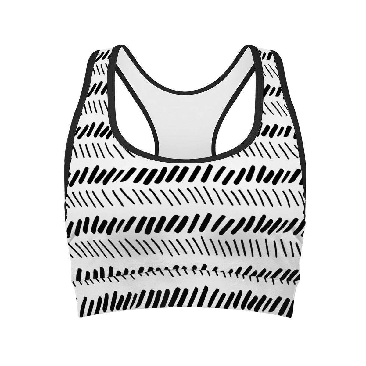 African Mudcloth Women Sports Bras - Luxtrini, LLC