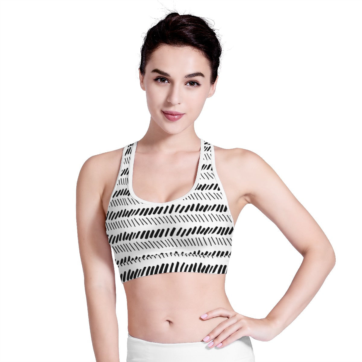 African Mudcloth Women Sports Bras - Luxtrini, LLC