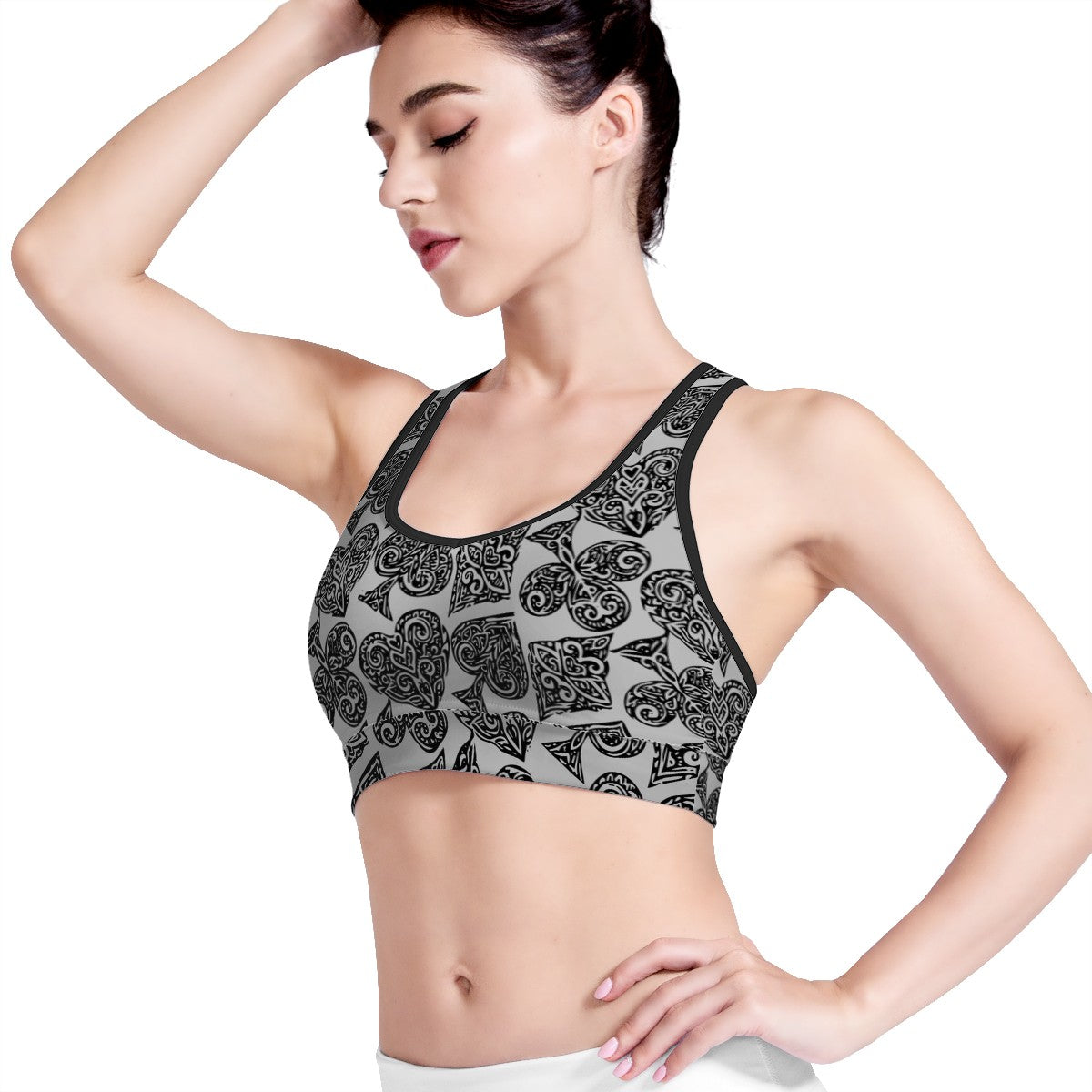 Poker Women Sports Bras - Luxtrini, LLC