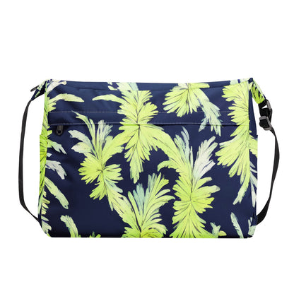 Palm Fronds - Lime Green and Black New Messenger Bag